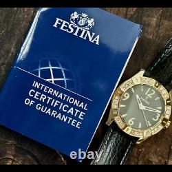 Rare montre suisse pour homme Festina, collection Diamond, marque déposée