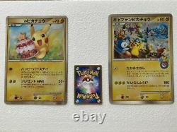 Rarity Pokemon Center Birthday Limited Pikachu Jumbo Card Captain Promo Deux Ensembles