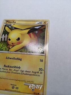 SUPER RARE Pikachu de 2010 Calendrier de l'Avent Allemand Timbre Promo Flocon de Neige 78/123