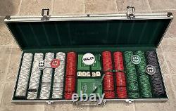 Salle de Poker.com. Ensemble de Poker avec 500 jetons, jetons en céramique avec deux jeux de cartes neufs.