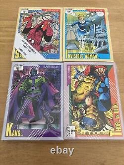 Série Deux de l'Univers Marvel 1991 Ensemble de cartes à échanger de 162 cartes Impel