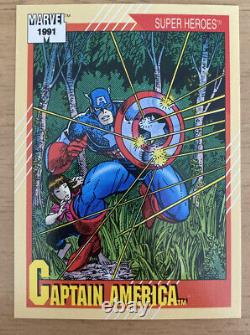 Série Deux de l'Univers Marvel 1991 Ensemble de cartes à échanger de 162 cartes Impel