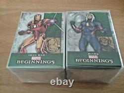 Série Marvel Beginnings deux mini ensemble de cartes à échanger incluant Prime Micromotion