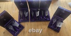 Service Edinburgh Crystal Millennium de 10 verres. Comprend 6 grands verres et 2 flûtes