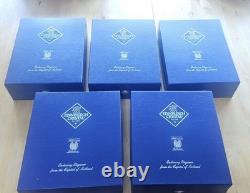 Service Edinburgh Crystal Millennium de 10 verres. Comprend 6 grands verres et 2 flûtes