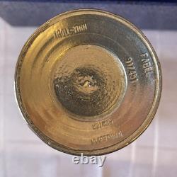 Service à carafe en étain norvégien vintage et verre en cristal. Par Troll Tinn Rare