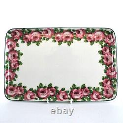 Service à thé Limoges Theodore Haviland pour deux personnes avec plateau, roses de choux, antique