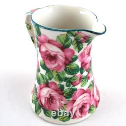 Service à thé Limoges Theodore Haviland pour deux personnes avec plateau, roses de choux, antique