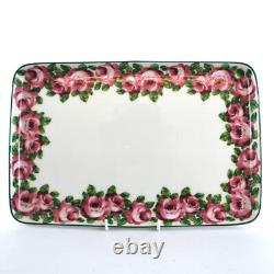 Service à thé Limoges Theodore Haviland pour deux personnes avec plateau, roses en chou, antique