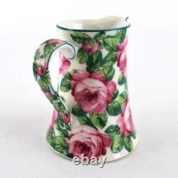 Service à thé Limoges Theodore Haviland pour deux personnes avec plateau, roses en chou, antique