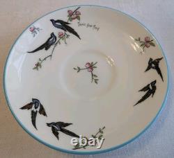 Service à thé et assiette à gâteau Paragon Fine China Two for Joy de 1926, 21 pièces, en très bon état<br/>   