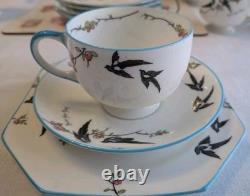 Service à thé et assiette à gâteau Paragon Fine China Two for Joy de 1926, 21 pièces, en très bon état<br/>