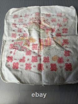 Serviettes Vintage Homecrest, Gants de Toilette et Tablier Psychédélique Rose/Rouge/Tons de Terre