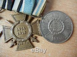 Set Allemand Ww1 Bavarois Merenti Deux Cross Long Service 9 Années De Remise Des Médailles Du Groupe