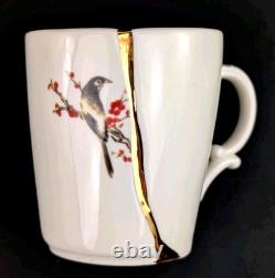 Set de 2 mugs Seletti Kintsugi Marcantonio style art japonais ancien en or 24 carats