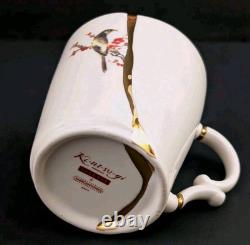 Set de 2 mugs Seletti Kintsugi Marcantonio style art japonais ancien en or 24 carats