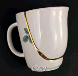 Set de 2 mugs Seletti Kintsugi Marcantonio style art japonais ancien en or 24 carats