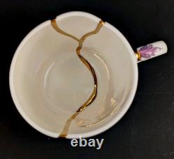 Set de 2 mugs Seletti Kintsugi Marcantonio style art japonais ancien en or 24 carats