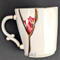 Set de 2 mugs Seletti Kintsugi Marcantonio style art japonais ancien en or 24 carats