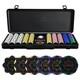 Set De 500 Jetons De Poker En Argile De 13,5 G Pour Texas Hold&rsquo;em, Cadeau De No&euml;l, Royaume-uni