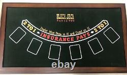 Set de Rangement de Jeux de Casino avec Roulette, Poker, Black Jack, Craps et Plus