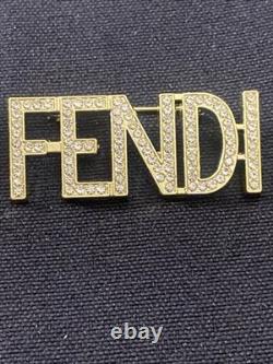 Set de deux broches pin de créateur de la marque de luxe Fendi