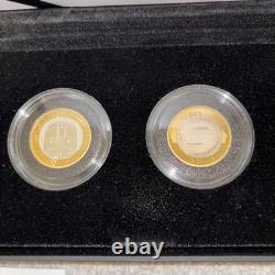 Set de pièces en argent proof de deux livres Piedfort de Londres 2013 - Métro de Londres - Collectible