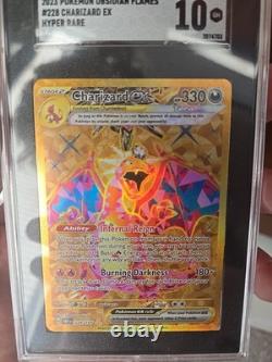 Sgc 10 2023 Pokémon Flammes Obsidiennes Hyper Rare #228 Dracaufeu ex