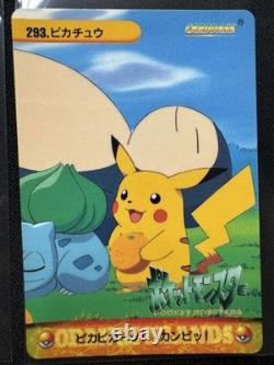 Snorlax Pikachu & Autres #293 292 291 290 Collection de Cartes Anime Pokemon Carddass 1999