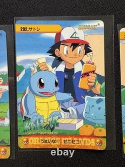 Snorlax Pikachu & Autres #293 292 291 290 Collection de Cartes Anime Pokemon Carddass 1999