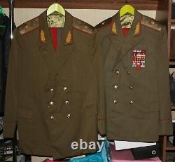 Soviet Urss Deux Ensembles Général Général Général Uniforme Quotidien 1975,78 Tuniques Pants Ordre