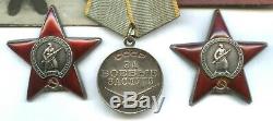 Soviétique Seconde Guerre Mondiale Deux Commandes Red Star Et Ww2 Médaille Set Pour Tankman Soviétique Su-76