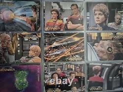 Star Trek Voyager Saison Un Série Deux UK Master Set Chase & Classeur 120 Cartes