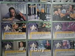 Star Trek Voyager Saison Un Série Deux UK Master Set Chase & Classeur 120 Cartes