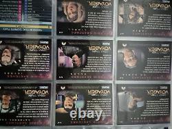 Star Trek Voyager Saison Un Série Deux UK Master Set Chase & Classeur 120 Cartes