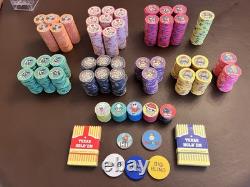 Super Poker World Ensemble de jetons de poker en céramique personnalisés Cash & Tournoi 800+ jetons