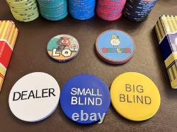 Super Poker World Ensemble de jetons de poker en céramique personnalisés Cash & Tournoi 800+ jetons