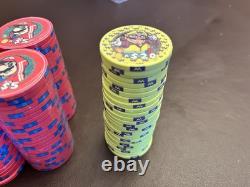 Super Poker World Ensemble de jetons de poker en céramique personnalisés Cash & Tournoi 800+ jetons