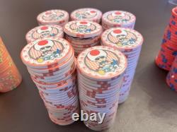 Super Poker World Ensemble de jetons de poker en céramique personnalisés Cash & Tournoi 800+ jetons