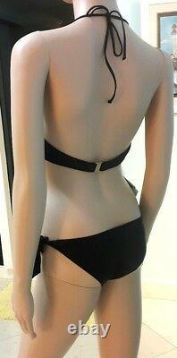 T.n.-o. 868 $ La Perla Bikini Maillot De Bain Collection Couture En Or Noir Deux Pièces