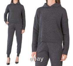 THÉORIE Collection de Sweat à Capuche Cropped en Cachemire et Pantalon Jogger Arleena Charbon L 710 $