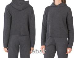 THÉORIE Collection de Sweat à Capuche Cropped en Cachemire et Pantalon Jogger Arleena Charbon L 710 $
