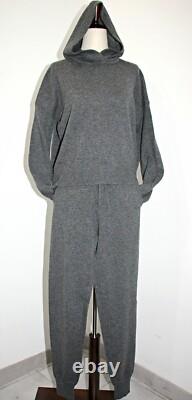THÉORIE Collection de Sweat à Capuche Cropped en Cachemire et Pantalon Jogger Arleena Charbon L 710 $