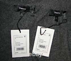 THÉORIE Collection de Sweat à Capuche Cropped en Cachemire et Pantalon Jogger Arleena Charbon L 710 $