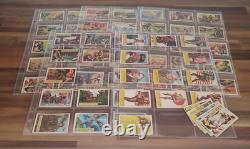 TOPPS Bataille de la Seconde Guerre mondiale II 1965 ensemble presque complet 69/73 Cartes à échanger