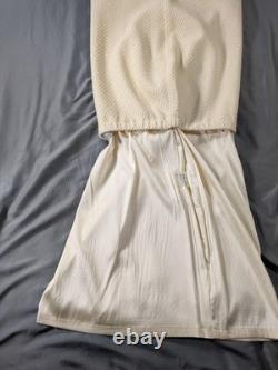 Tailleur jupe St. John Collection pour femme blanc et or veste 4 jupe 2 en maille Santana