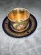 Tasse Et Soucoupe Vintage En Porcelaine Royal Vienna Antique Avec Marque En Forme De Ruche, Portrait Peint &agrave; La Main