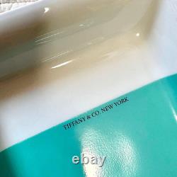 Tiffany & Co. Vide-poche plateau color block 13496, assiette rectangulaire 20 cm avec boîte, neuf