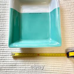Tiffany & Co. Vide-poche plateau color block 13496, assiette rectangulaire 20 cm avec boîte, neuf