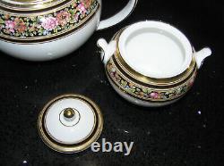 Très Rare Wedgwood Teapot Lait Jug & Lited Sugar Pot Bol Clio Tea Set Pour 2